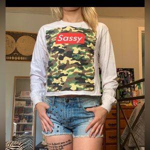 Camo sassy long sleeve